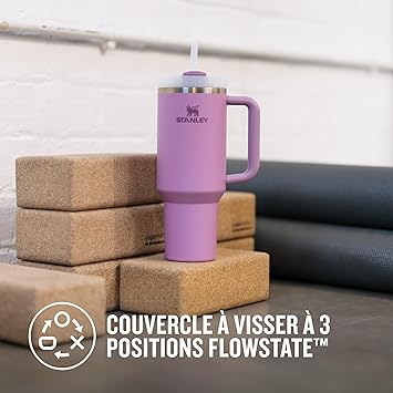 Stainless Steel Water Tumbler 40 Oz Cup Handle Straw Insulated Bottle Mug