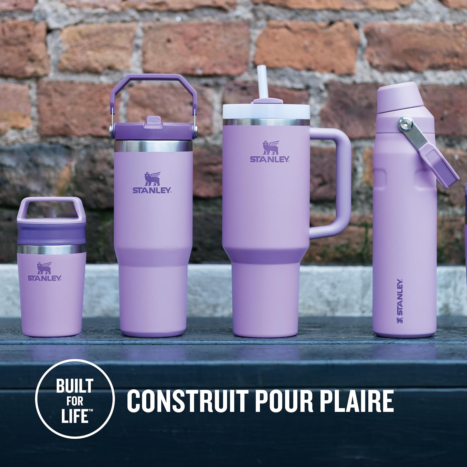 Stainless Steel Water Tumbler 40 Oz Cup Handle Straw Insulated Bottle Mug